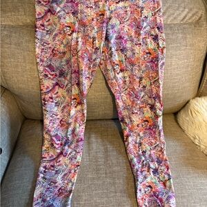 Soft Surroundings Multicolor Abstract Leggings